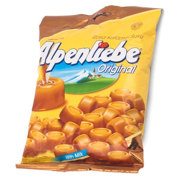 

ALPENLIEBE Caramel Candy Original 125gr - Permen ALPENLIEBE Original Rasa Karamel Susu