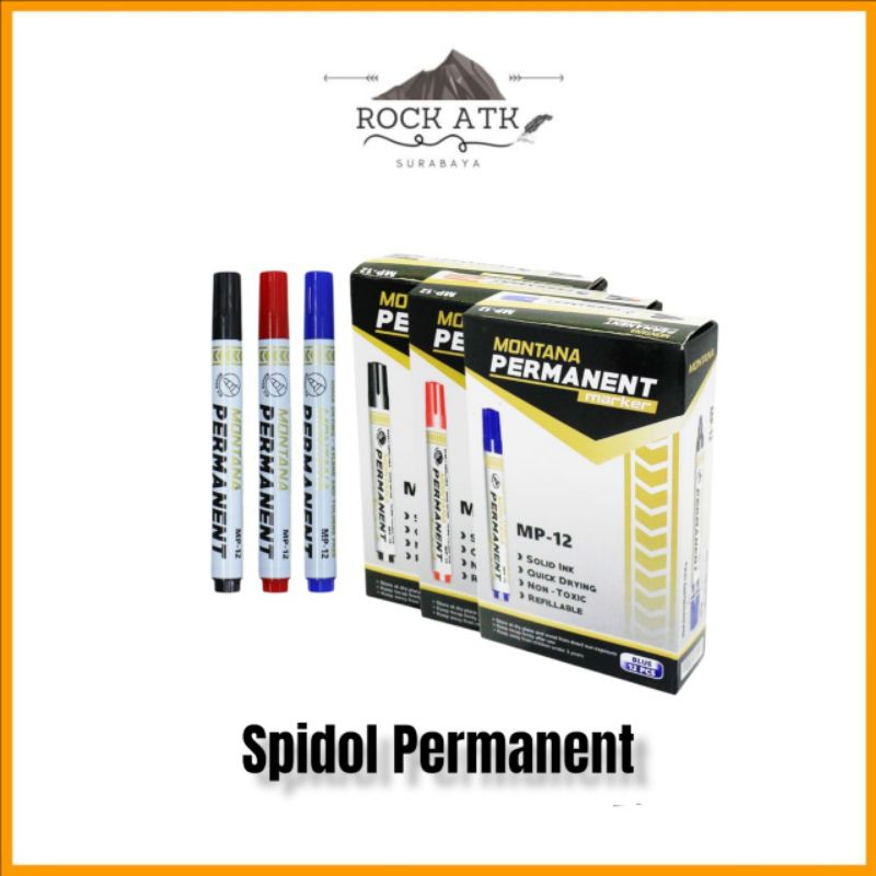 

Montana Spidol Permanen Mp-12 (1pcs) - marker spidol permanent besar V-tro
