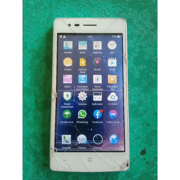 oppo neo 5 normal,minus ts retak dan lcd garis