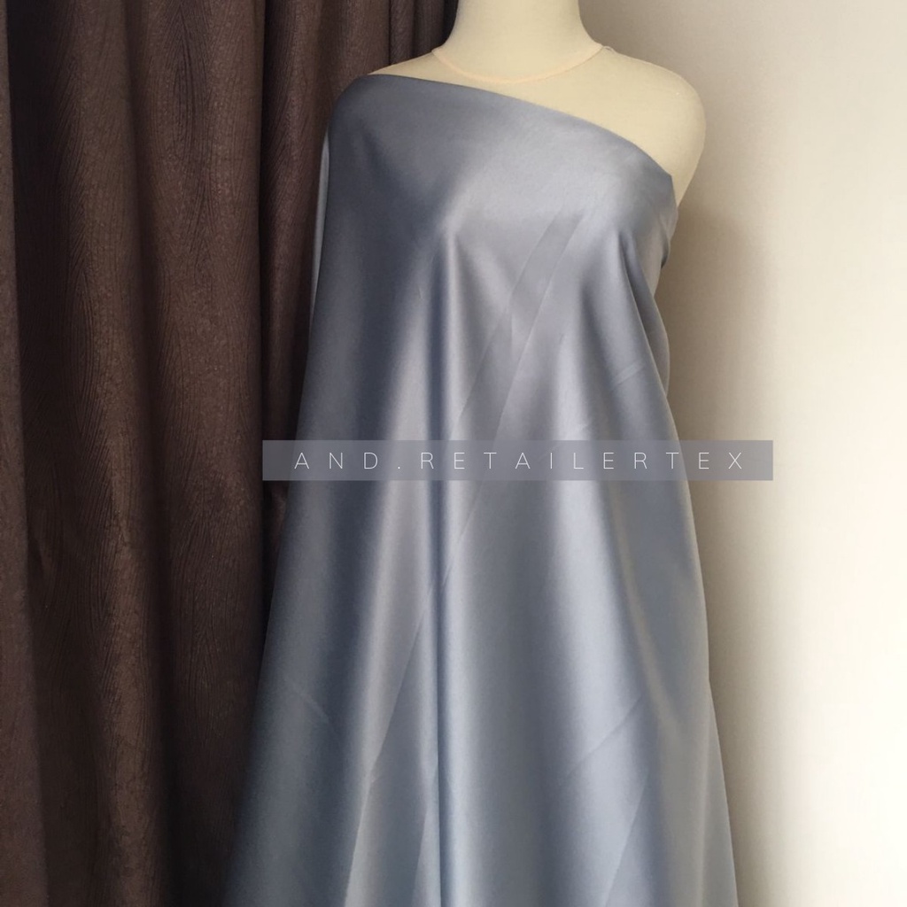 Kain Satin Velvet Premium Warna Steel Bahan Seragaman Bahan Furing Bisa Untuk Foto Backdrop Background Foto Produk