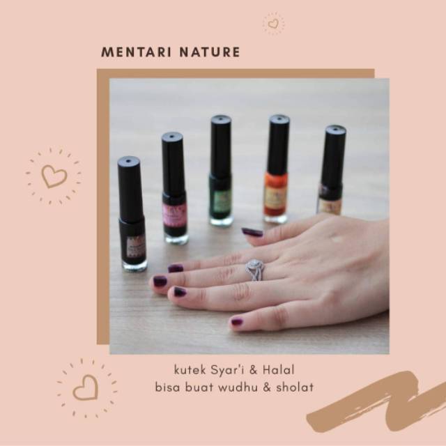  READY SESUAI STOK Mentari Nature MN Nail Henna Kutek 