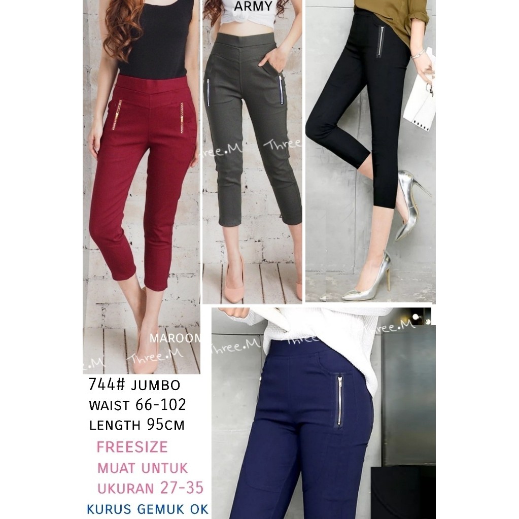 Celana 7per8 Freesize Jumbo 744 3M Shopee Indonesia Celana 7per8 Freesize Jumbo 744 3M Shopee Indonesia