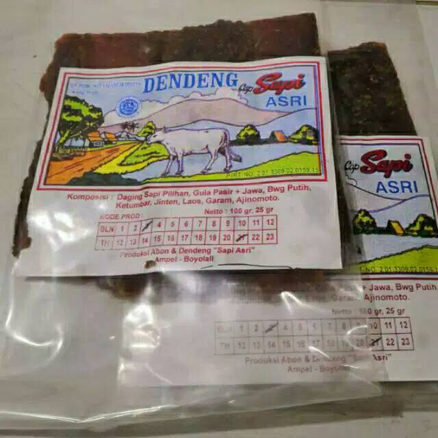 

Dendeng Sapi Cap Sapi Asri 100 Gram Halal