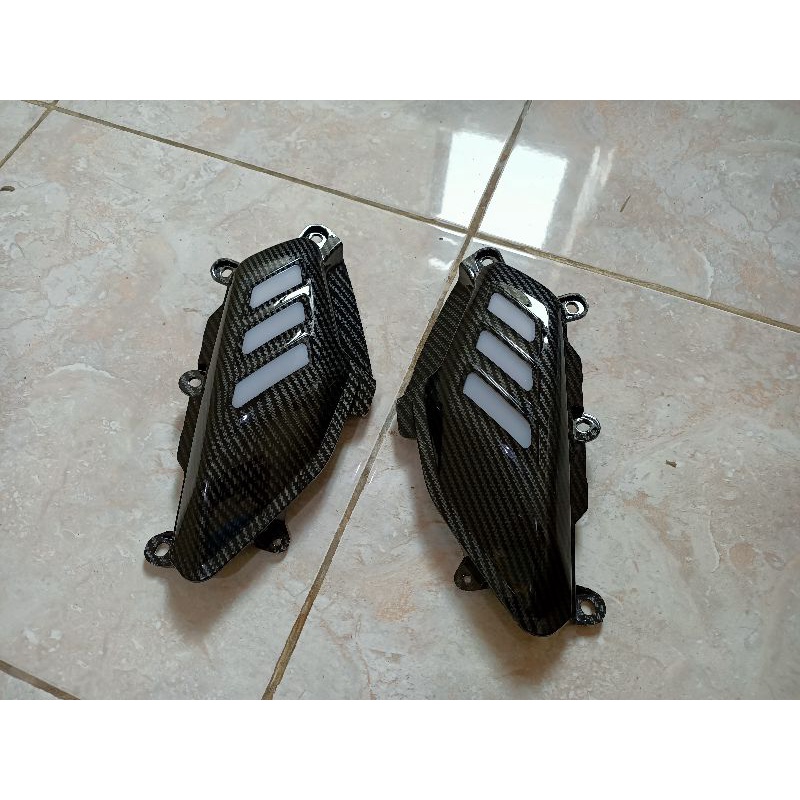 cover pijakan nmax old tutup pijakan body samping carbon Yamaha nmax 155 old pnp