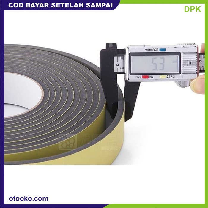 Stiker Lis Celah Pintu Kabinet Kedap Suara Debu Sealing Tape Tebal 5mm