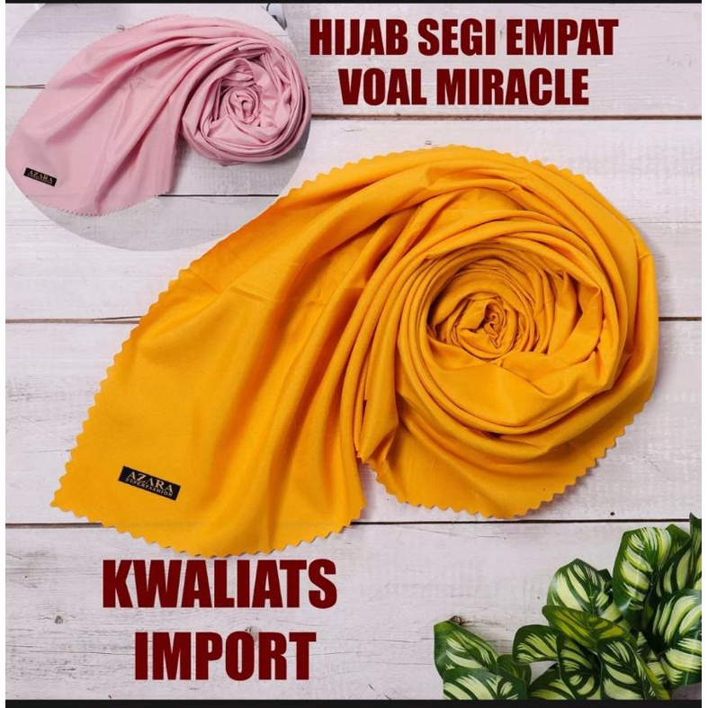 Hijab Segi Empat Voal/ Segi Empat Voal laser cut by Azara/ jilbab laser/ segi empat Voal laser