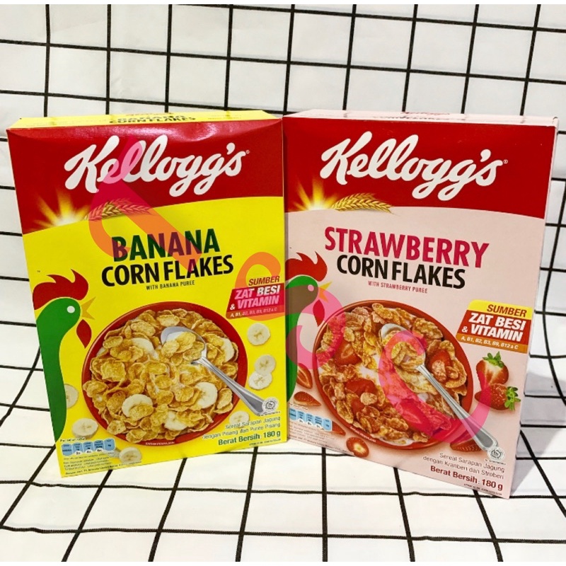 

Kellogg's Corn Flakes Strawberry / Banana 180gr / Kelloggs Strawberry/Banana/Kelog/Kellog/Kelogg