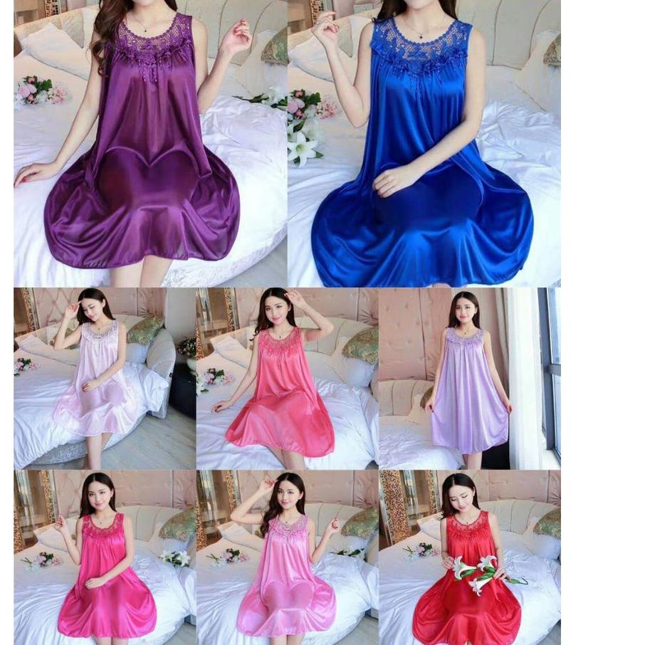 ♖ PX -Baju Tidur DTST Satin/Tricot Satin ➪