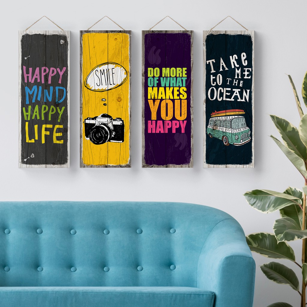 Poster Kayu Decor Cafe Hiasan Dinding 15x40cm Shopee Indonesia