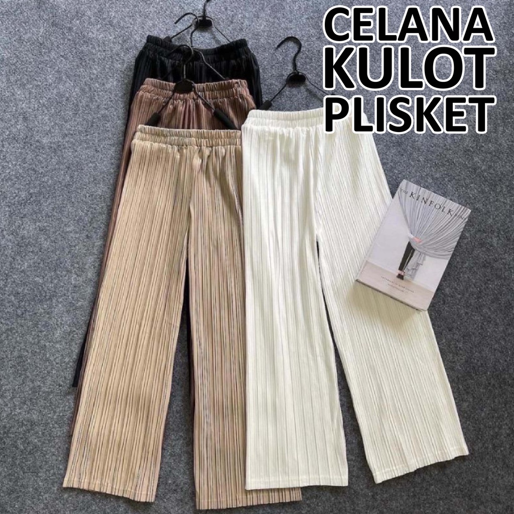 EL-NAFFA Kulot Dewasa Bahan Plisket Hyget Skirt Premium Dzifa (Bisa COD) KPD