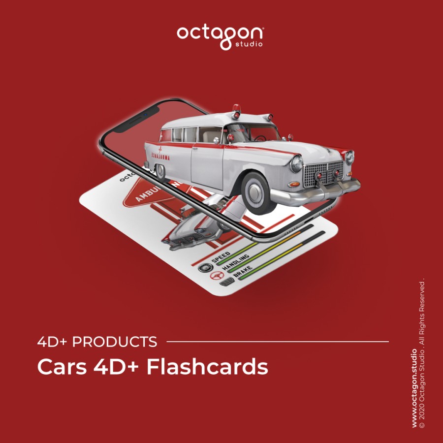 Kartu Cars 4D+ / Flash Card / Mainan Edukasi Anak (Octagon Studio)