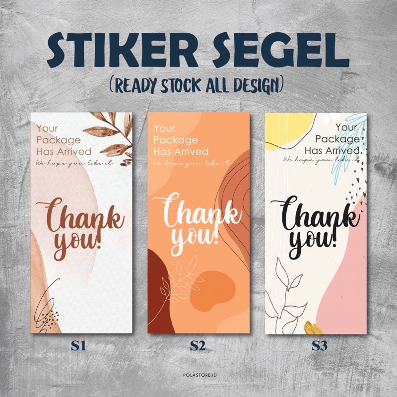 

STIKER SEGEL BOX STICKER BOX STIKER SEGEL BOX PACKAGING READY STOCK