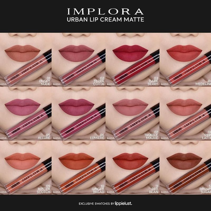 IMPLORA LIP CREAM LENGKAP SHADE 1-20