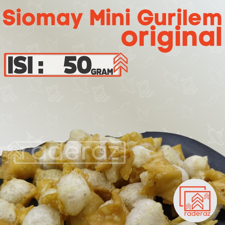 

GURILEM siomay mini isi 50gr siomay Kering Toping Baso Aci Cuanki Seblak by RADERAZ (bisa GROSIR bisa COD)