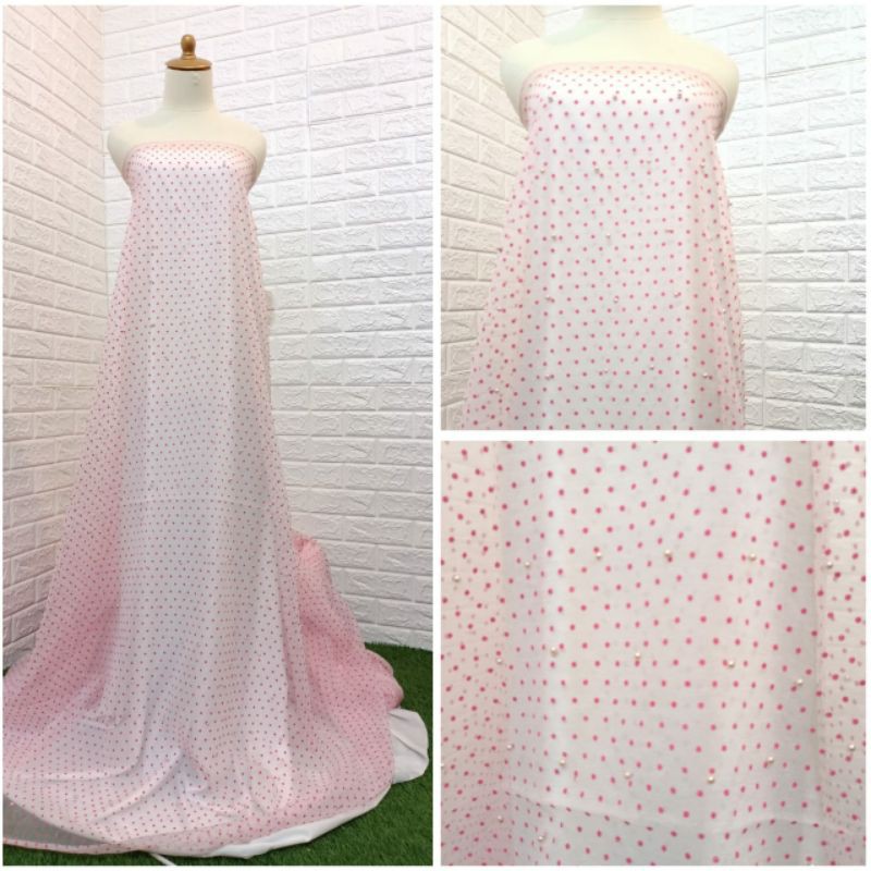 Organza Dot Mutiara