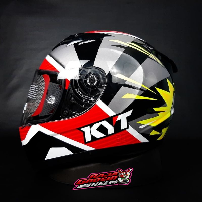 HELM KYT R10 PAWI EDITION ORIGINAL HELM TOURING KYT R10 RACE EDITION PAWI HELM KYT R10 FLAT VISOR