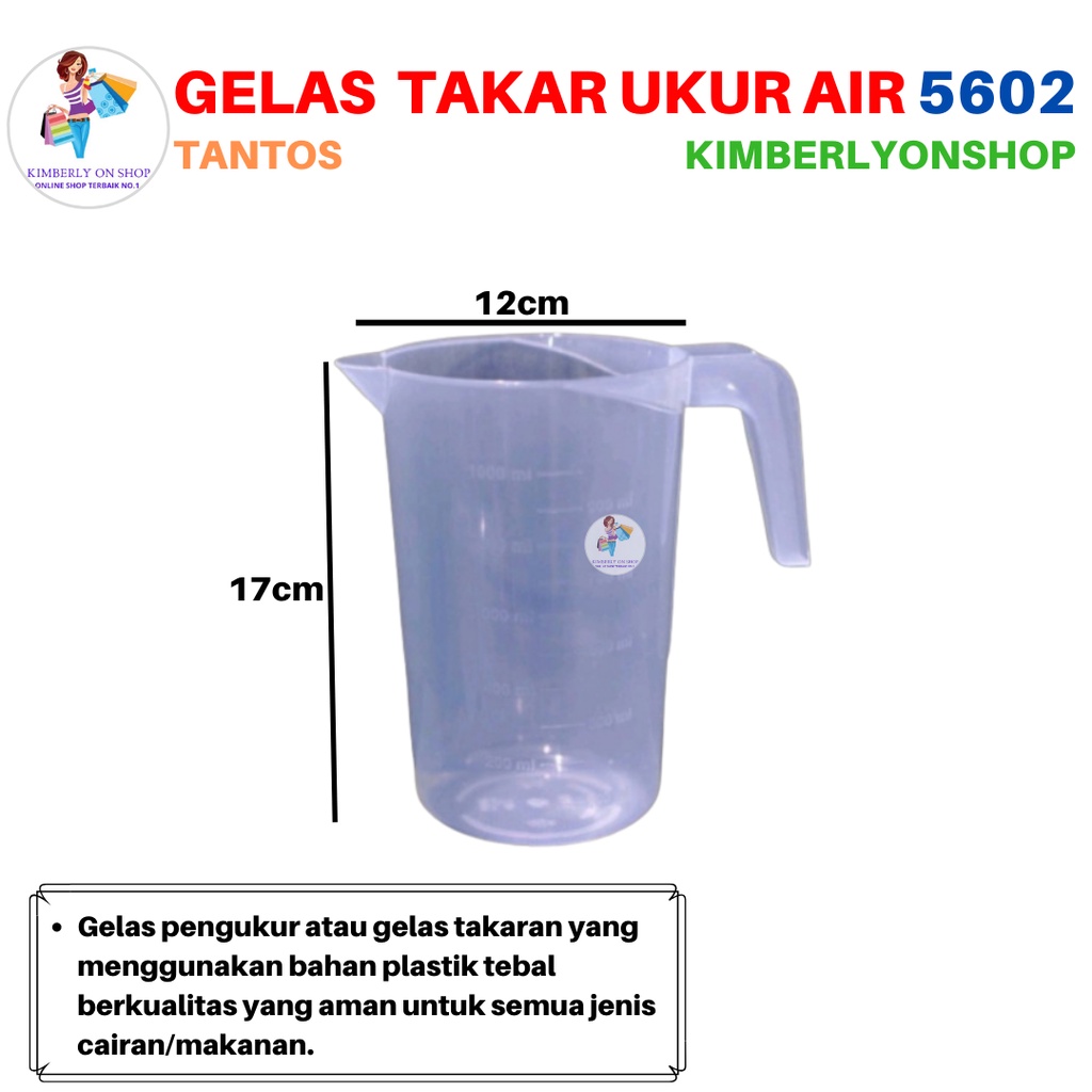 Gelas Takar Ukur 1000 ml 5602 Tantos