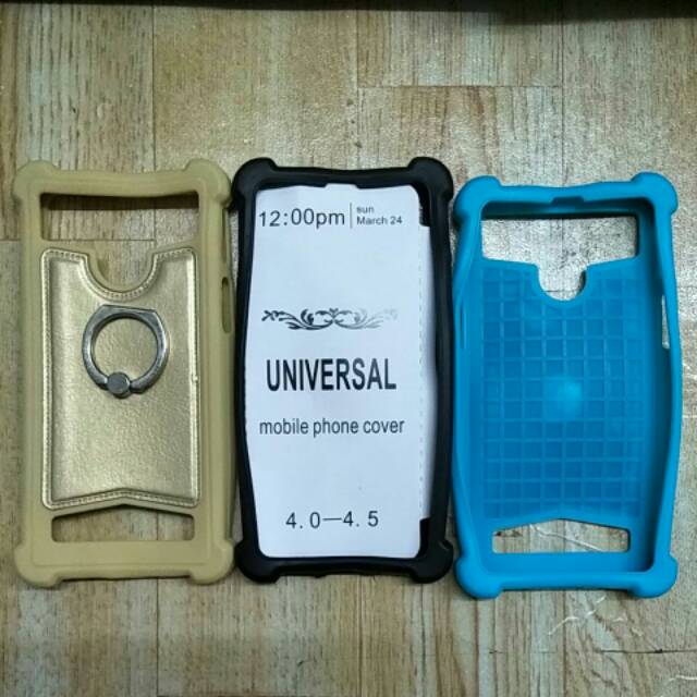 Soft case universal ada ring standnya 4.0in  4.5.in - 5.0in 5.5in tab 6/7/8/10 in