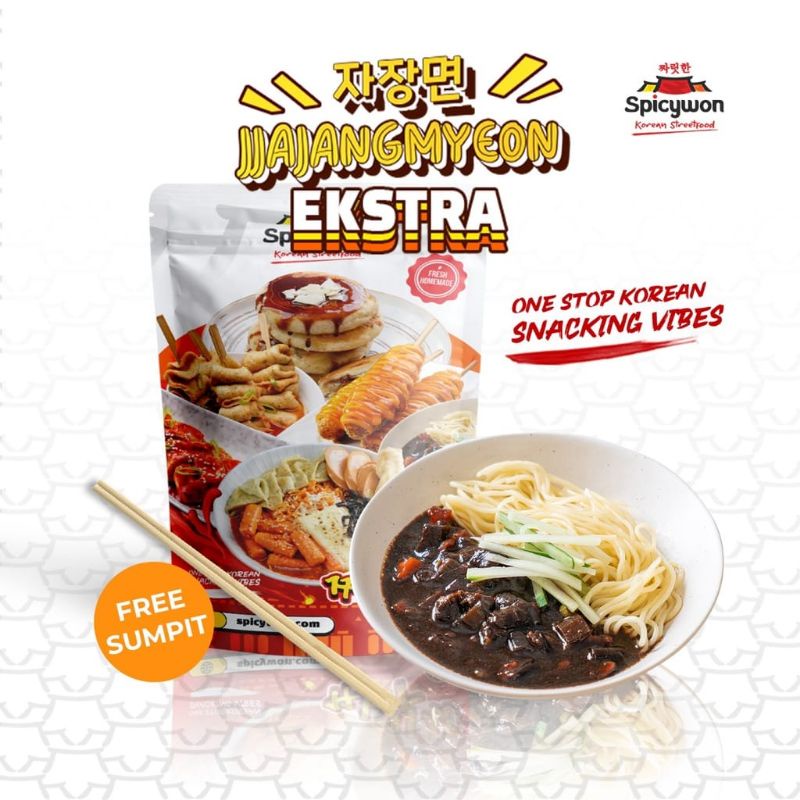 

Jjangmyeon / Jjangmyun / Mie Pasta Kedelai Hitam