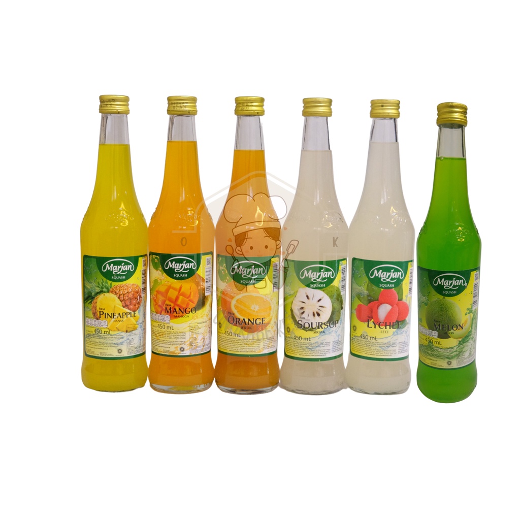 

Sirup Marjan Squash 450ml / Sirup / Sirup Marjan Botol Nanas, Mengga, Jeruk, Sirsak, Leci, Melon, Stroberi