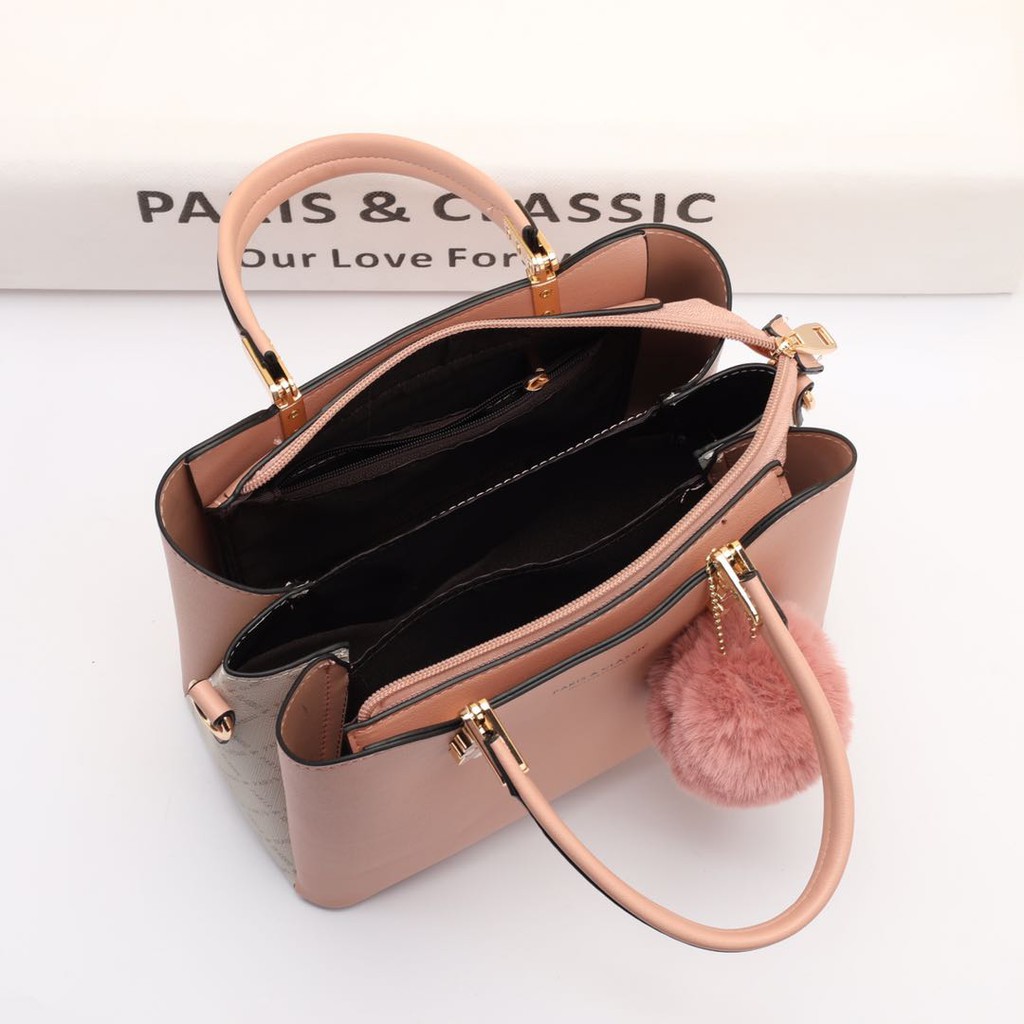 Paris Classic Tas Wanita Import Branded Original Terbaru Handbag Selempang Wanita Top Handle Bag Tas Fashion Wanita Import [PC 98984]