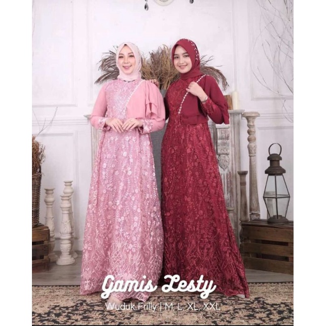 GAMIS PESTA KONDANGAN| GAMIS TILE LESTY| GAMIS MODERN| GAMIS PESTA MEWAH| DRESS PESTA| KEBAYA PESTA MEWAH| GAMIS TILLE| GAMIS| GAMIS KONDANGAN| KEBAYA BRUKAT| GAMIS KEBAYA LEFI CHOTO