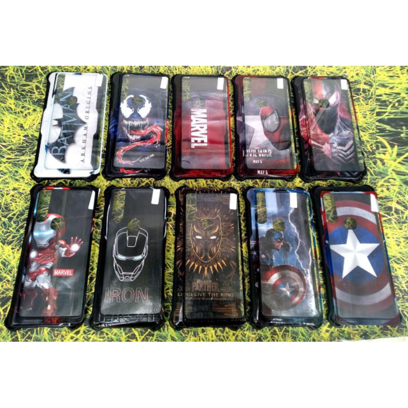 SOFTCASE + TEMPERGLASS 360 GLOSSY SUPER HERO IOHONE.VIVO.OPPO.SAMSUNG.REALME