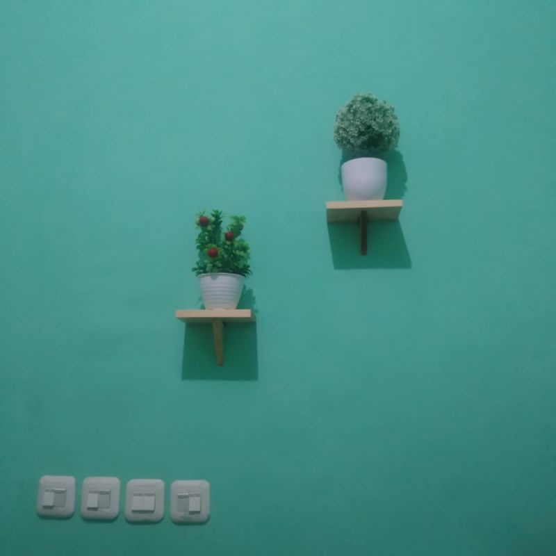 Rak bunga Mini Dinding Hiasan rumah Serbaguna - Murah Tempat Hiasan, Buku, Foto, Al-quran, Hiasan di