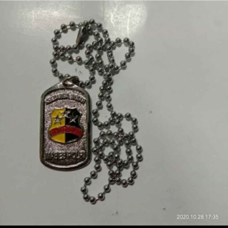 kalung logo MABES POLRI, kalung rantai MABES POLRI, kalung mabes polri