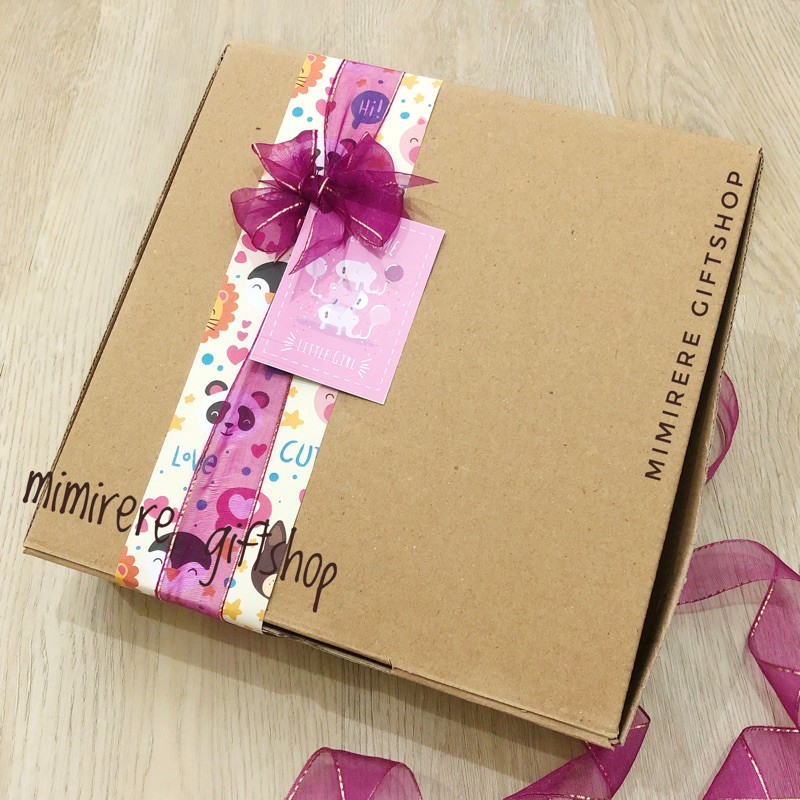 Mimirere Paket Kado Bayi Simple FREE GIFT CARD Elegant Murah Ekonomis