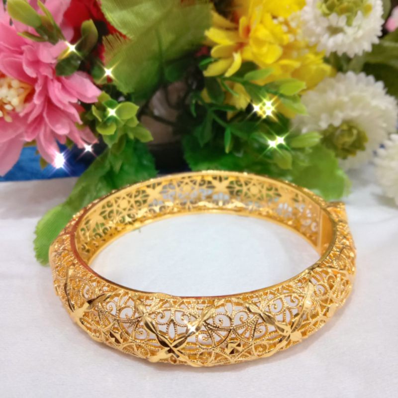 Gelang Bangkok Lapis Emas 24k Asli Tidak Luntur Terbaru