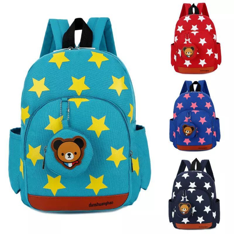 Back Pack Double Decker_Tas Ransel Anak_Lol_Unicorn_Superhero_Paw Patrol_Shopkins Dansuhaoungho