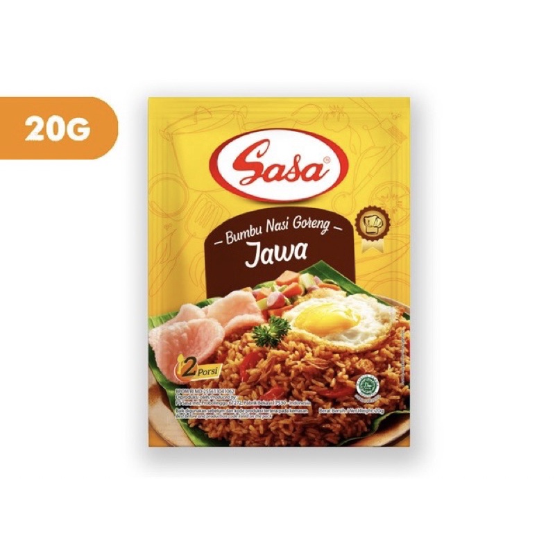 

Sasa Bumbu Nasi Goreng Jawa 20g x 3