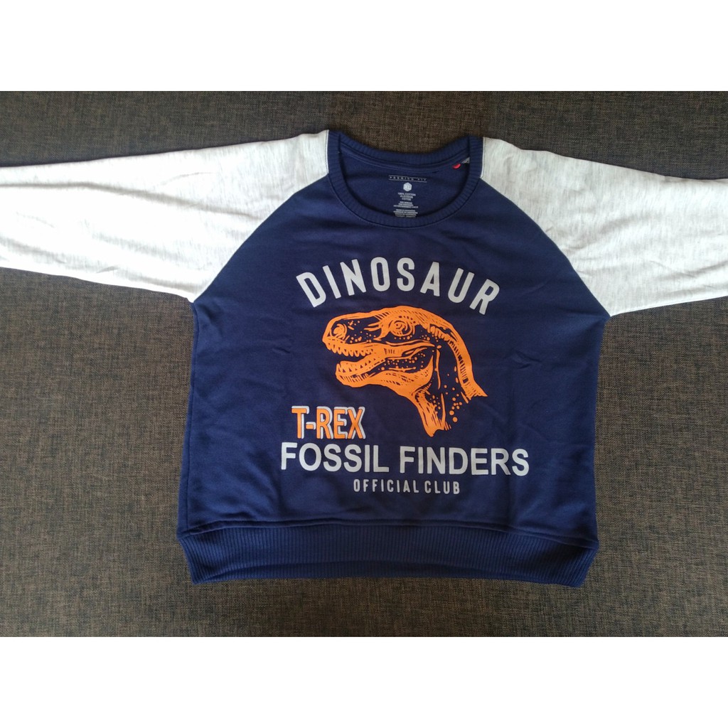 Sweater Anak Laki-laki Dinosaur T-Rex Fossil Finders
