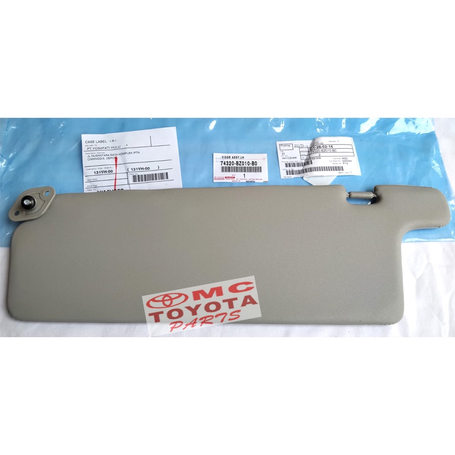 Sun Visor Protector Shade Tahanan Cahaya Kiri Avanza Xenia Old 74320-BZ010-B0