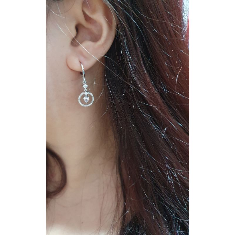 Anting Silver925 perak mata kilau anting silver Anti Karat anti alergi anting premium berlian kilap 013