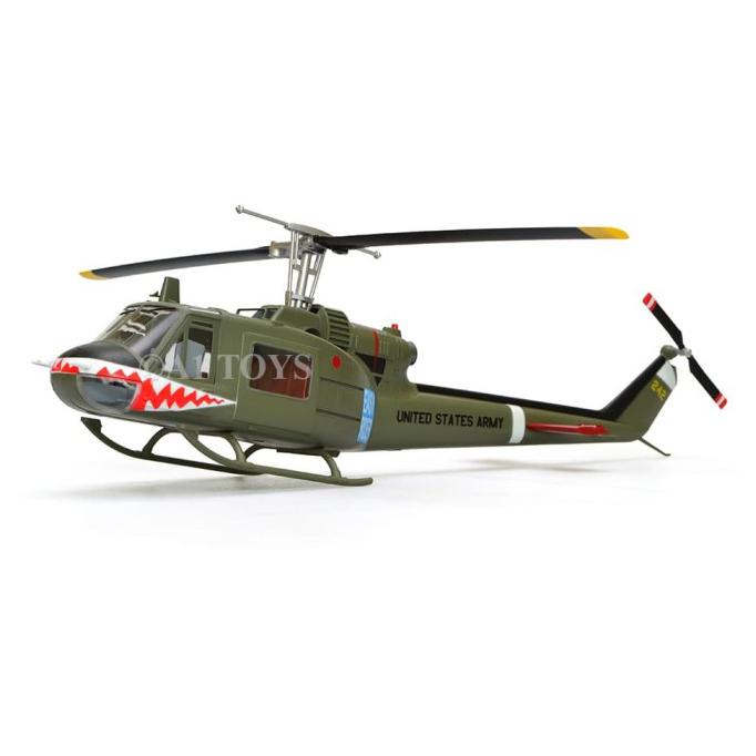 Miniatur Helikopter Bell Uh1C Huey Ahc Sharks Easy Model 25 Cm 1:48 Terlaris