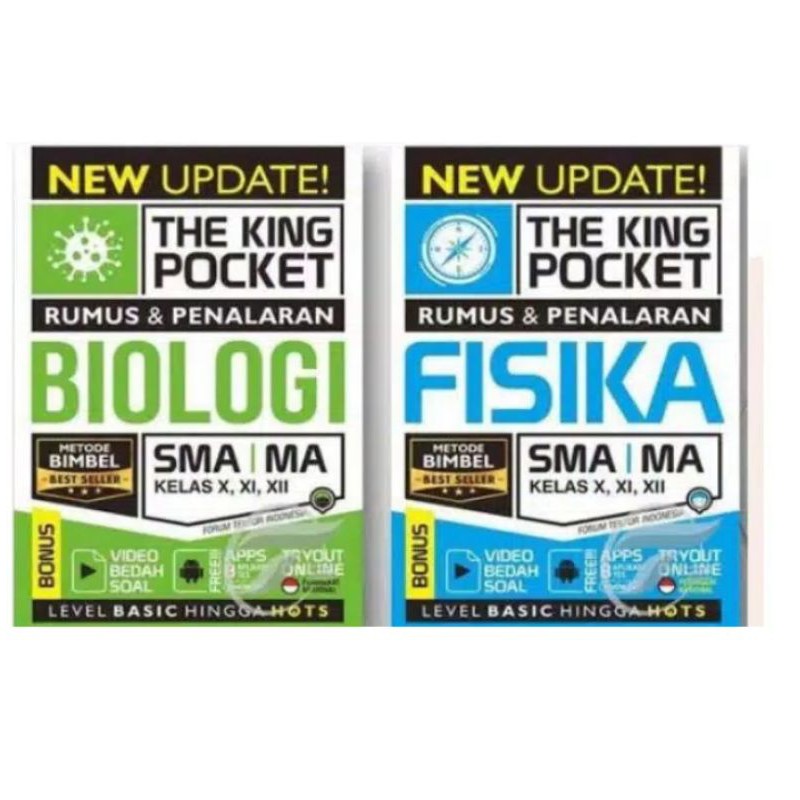 ⚡FLASH SALE⚡ Buku Rumus SMA/MA New Update The King Pocket-BIOLOGI - FISIKA SMA