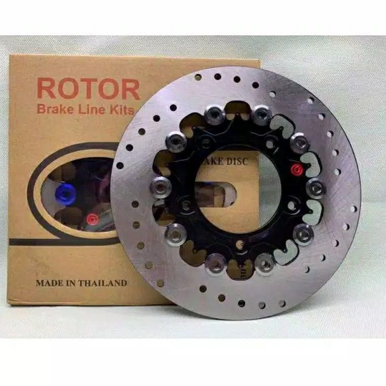 DISC BRAKE DISC PIRINGAN CAKRAM DEPAN FLOATING 220MM NEW VARIO 150 ROTOR BREMBO LUBANG 5 B5X4