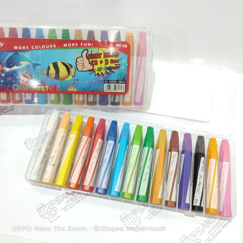 

Crayon Fancy 15 warna Murah + Bagus