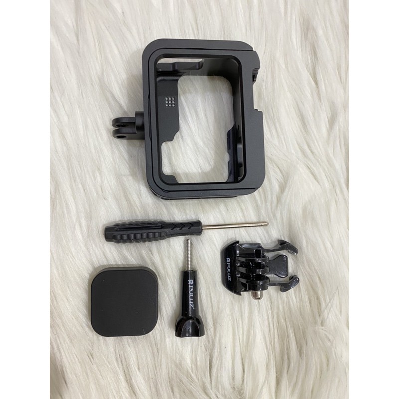 PULUZ PU519B Cage For GoPro HERO9 Black Metal Border Frame Mount Protective Case Shell Cover