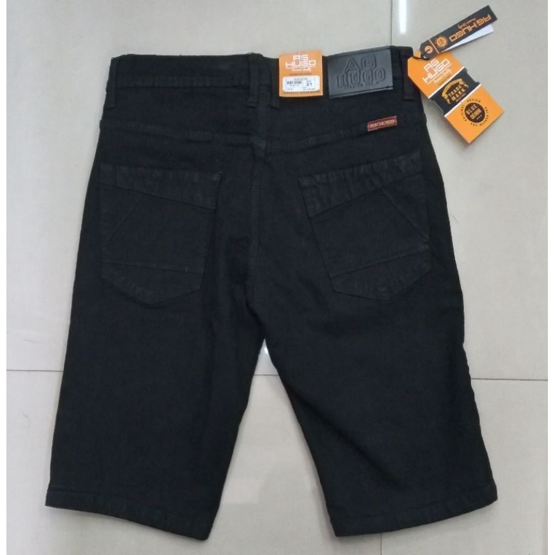 Celana jeans pendek pria ag hugo