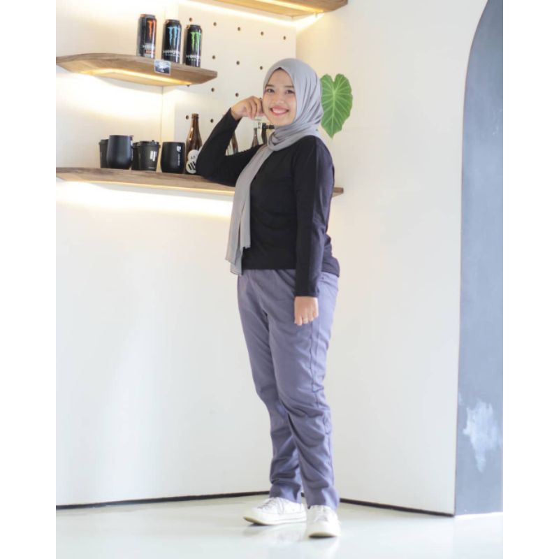 BAGGY PANTS JUMBO - celana wanita big size
