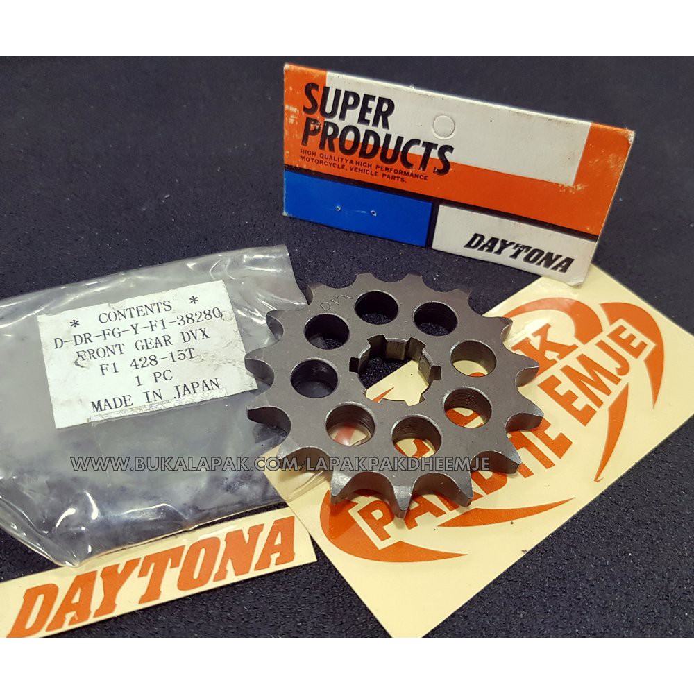 GER 428 15 GEAR DEPAN 428 15 RX KING FIZR JUPITER Z DAYTONA ORIGINAL LAPAK PAKDHE EMJE