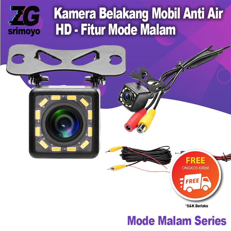 Kamera Belakang Mobil HD Mode Malam Night Vision - Kamera Parkir Belakang Mobil HD