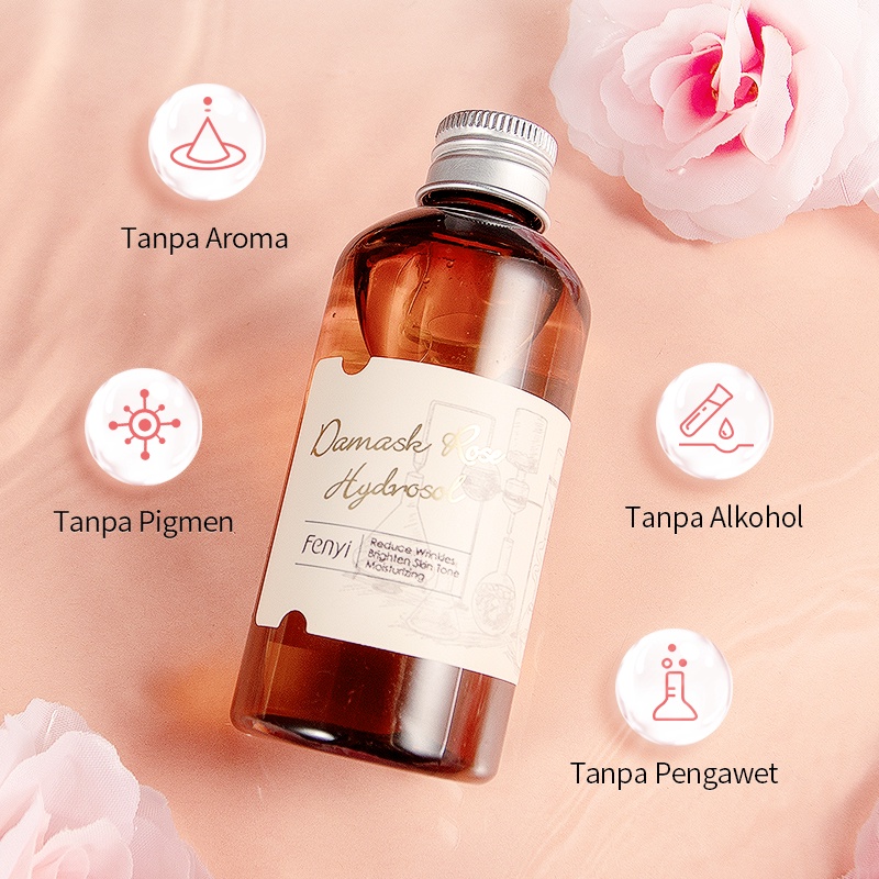 BPOM Fenyi Rose Hydrosol Toner Wajah Melembapkan Secara Alami Memutihkan Mengecilkan Pori-pori Mengontrol Minyak