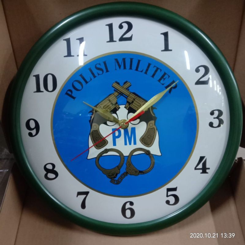Jam Dinding |Jam dinding Polisi militer borgol|Jam dinding PM |Jam PM