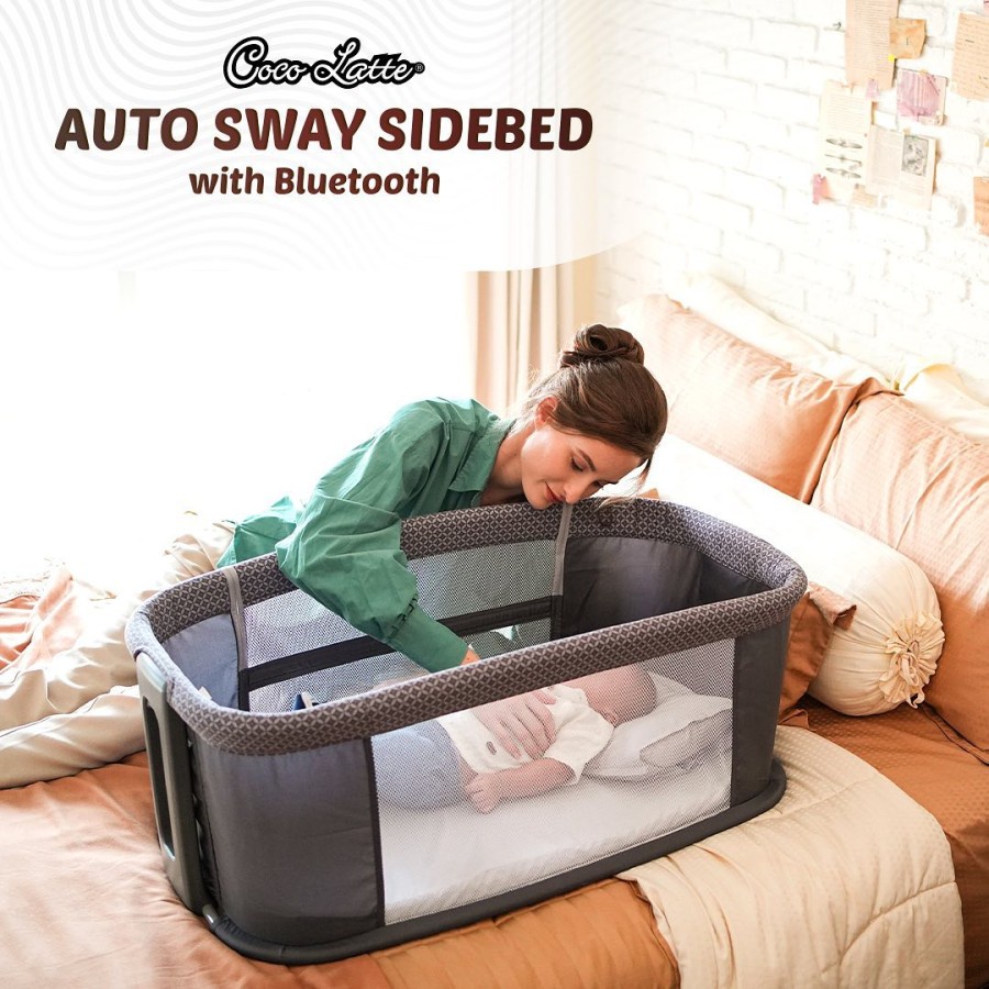 Box Bayi Tempat Tidur Bayi Cocolatte Auto Sway Sidebed With Bluetooth / Cocolatte Auto Sway Side Bed MX Height Adjustable