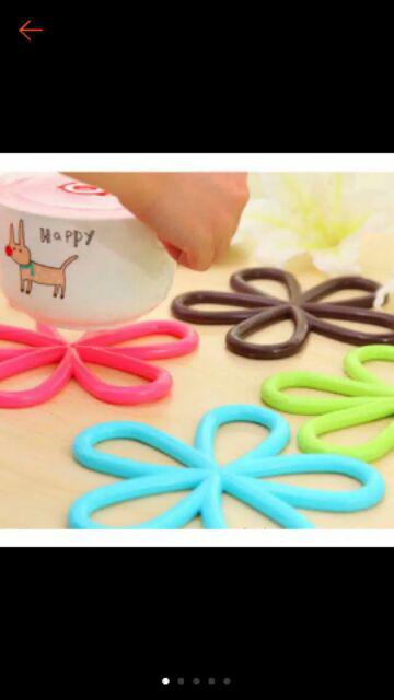 Flower Shape Heat Pad Tatakan Anti Panas Alas Panci Anti Panas
