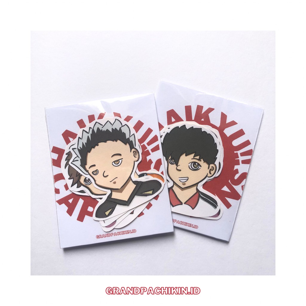 Haikyu Captains Sticker Pack | Bokuto, Oikawa, Kuroo, Daichi, Ushi | Stiker Haikyu Captains